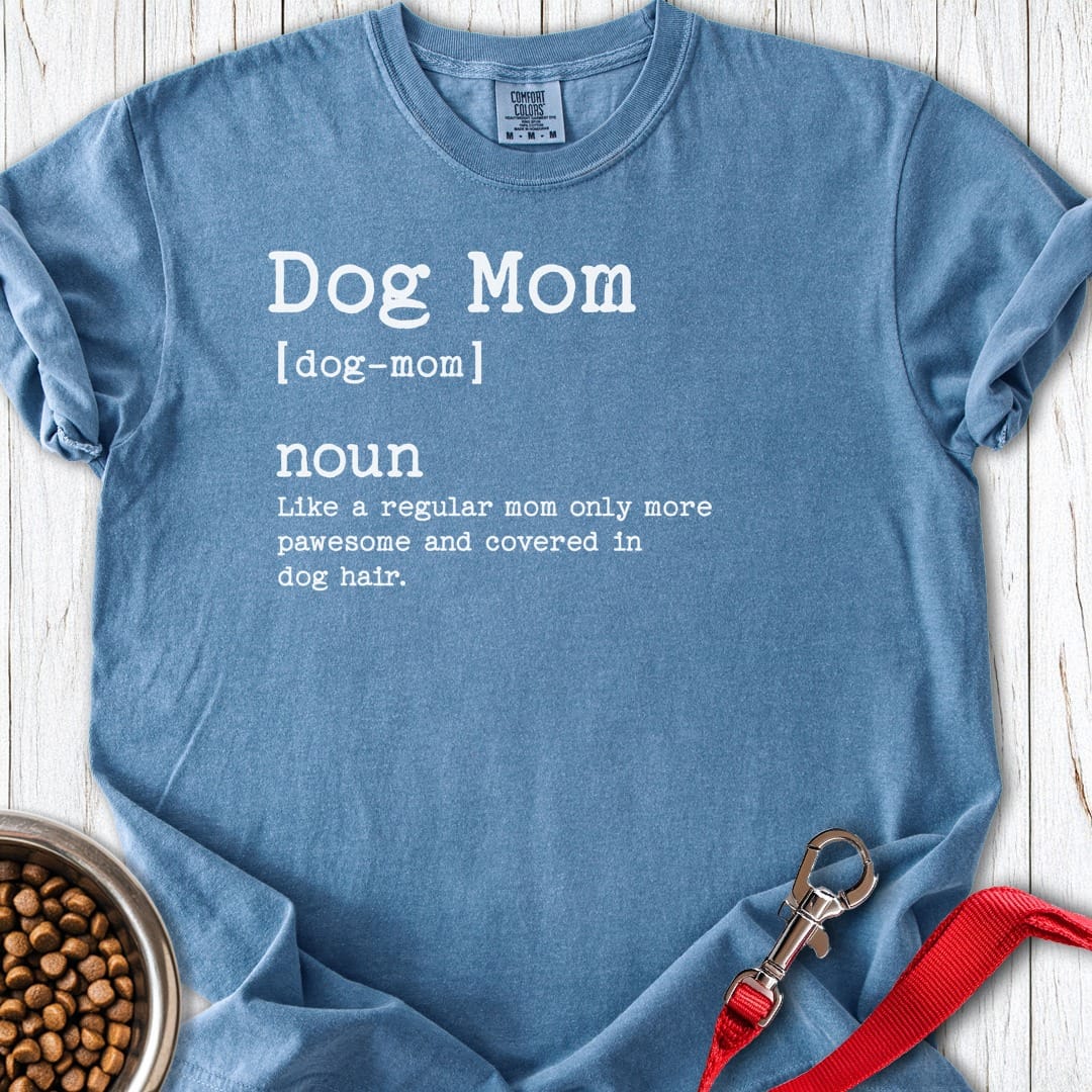 Dog Mom Dictionary Premium Tee Blue Jean