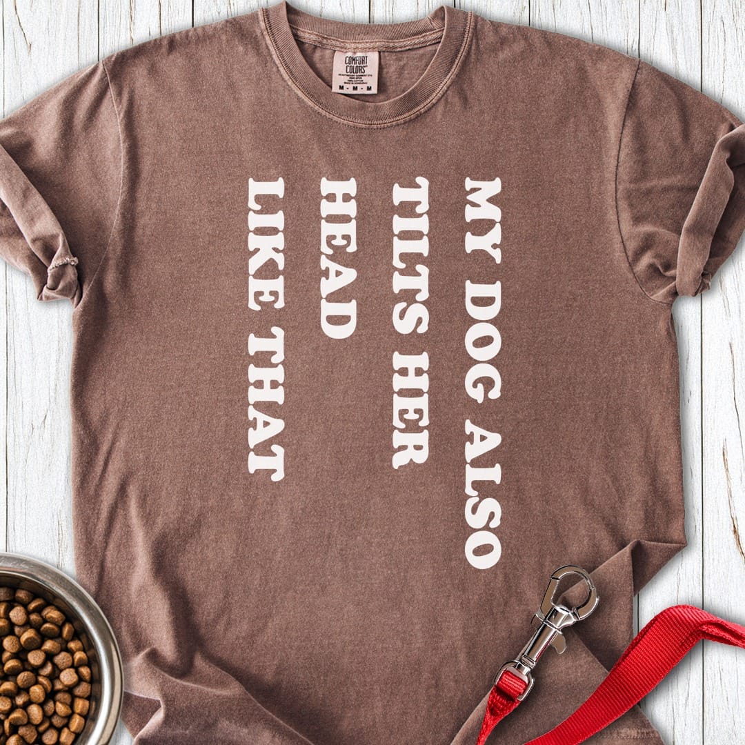 Dog Tilts Her Head Premium Tee Espresso