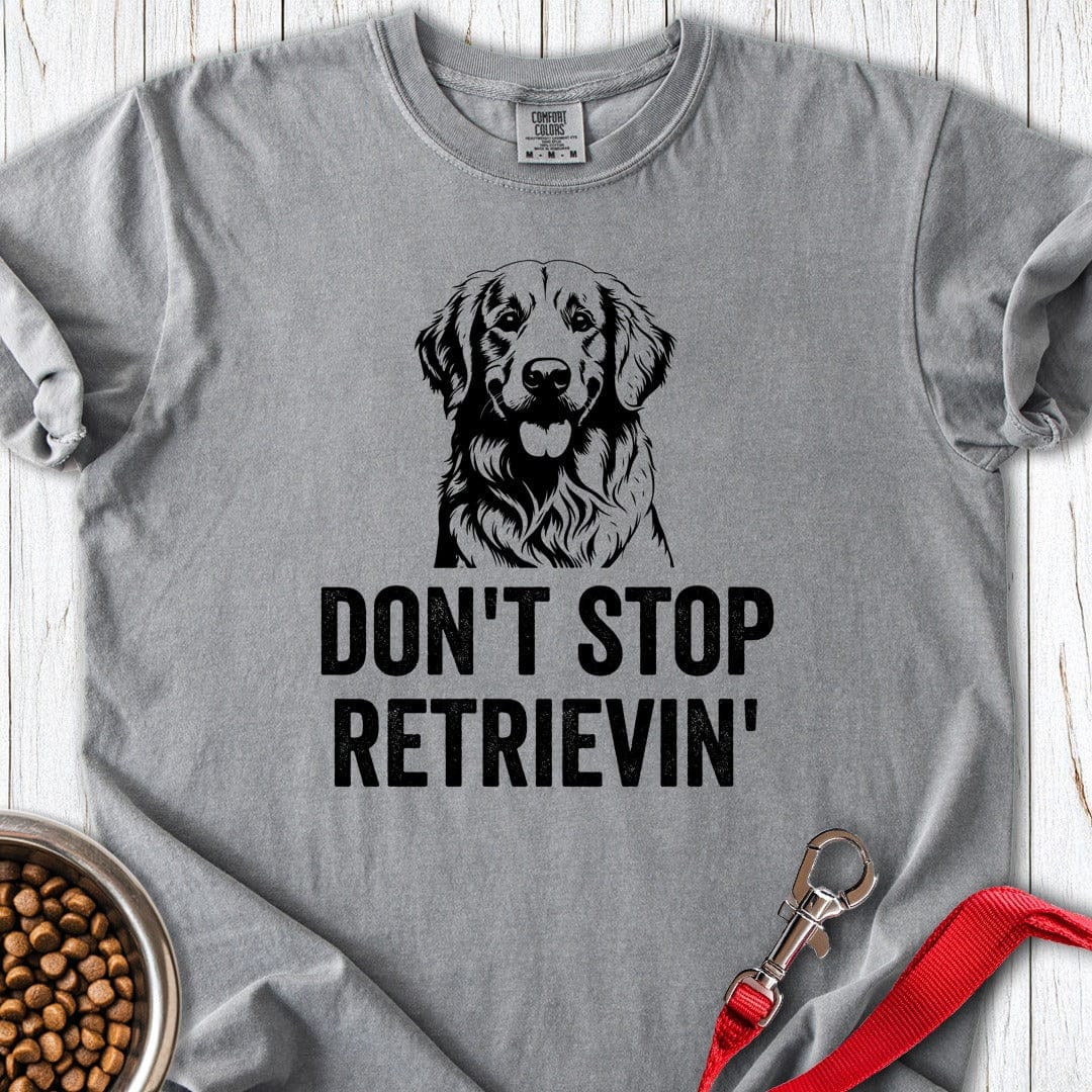 Don't Strop Retrievin' Golden Retriever Premium Tee Grey