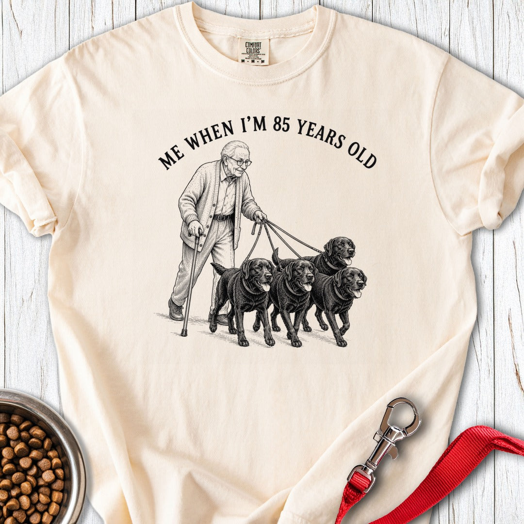 Elderly Lab Dad Premium Tee Ivory