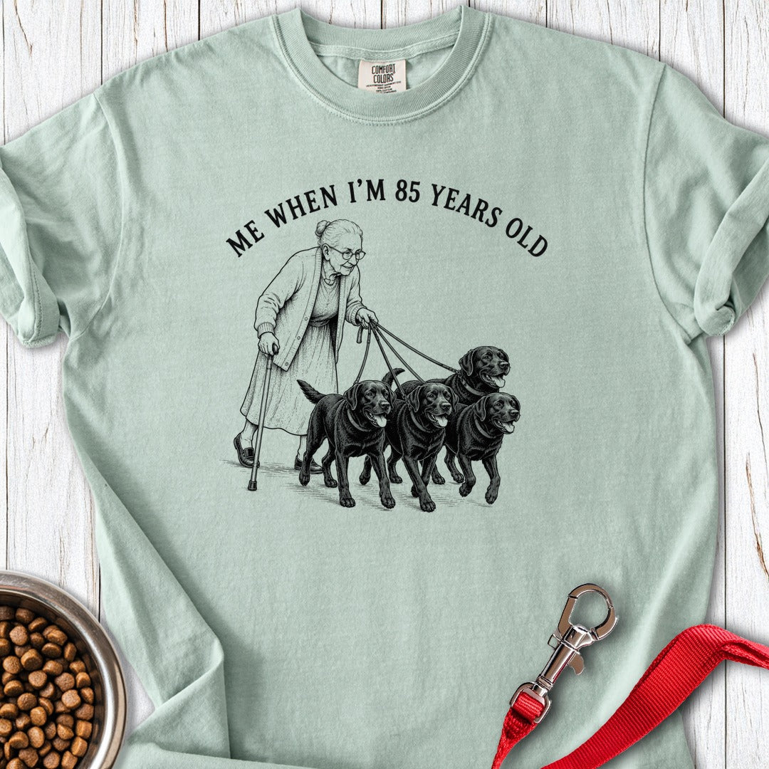 Elderly Lab Mom Premium Tee Bay