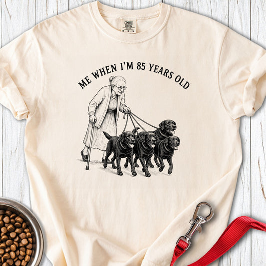 Elderly Lab Mom Premium Tee Ivory