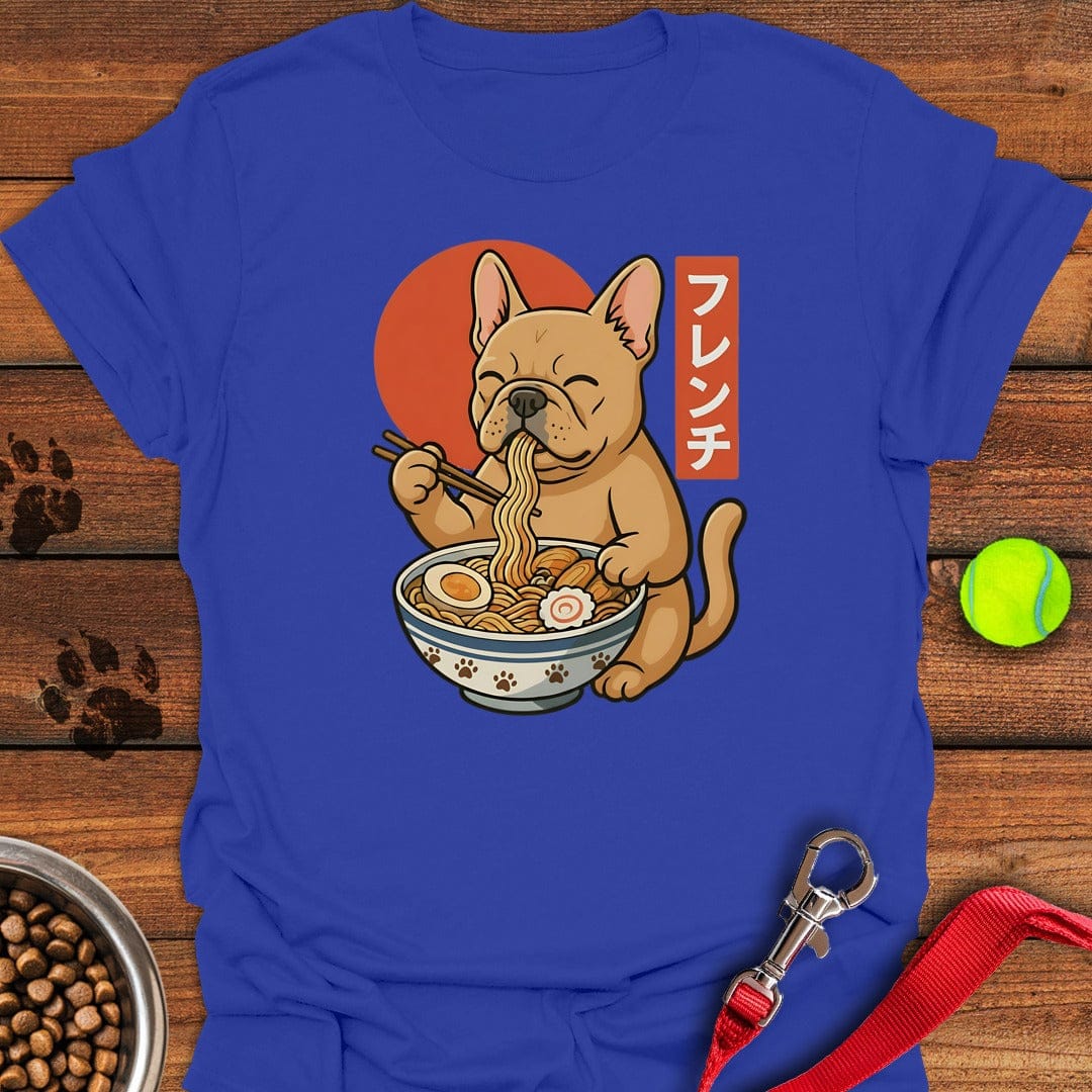 Fawn Frenchie Eating Ramen Royal