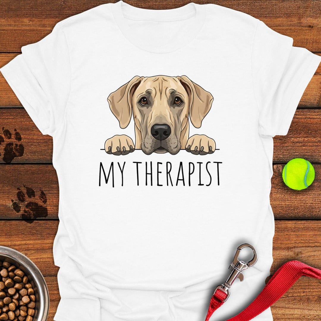 Fawn Great Dane My Therapist White