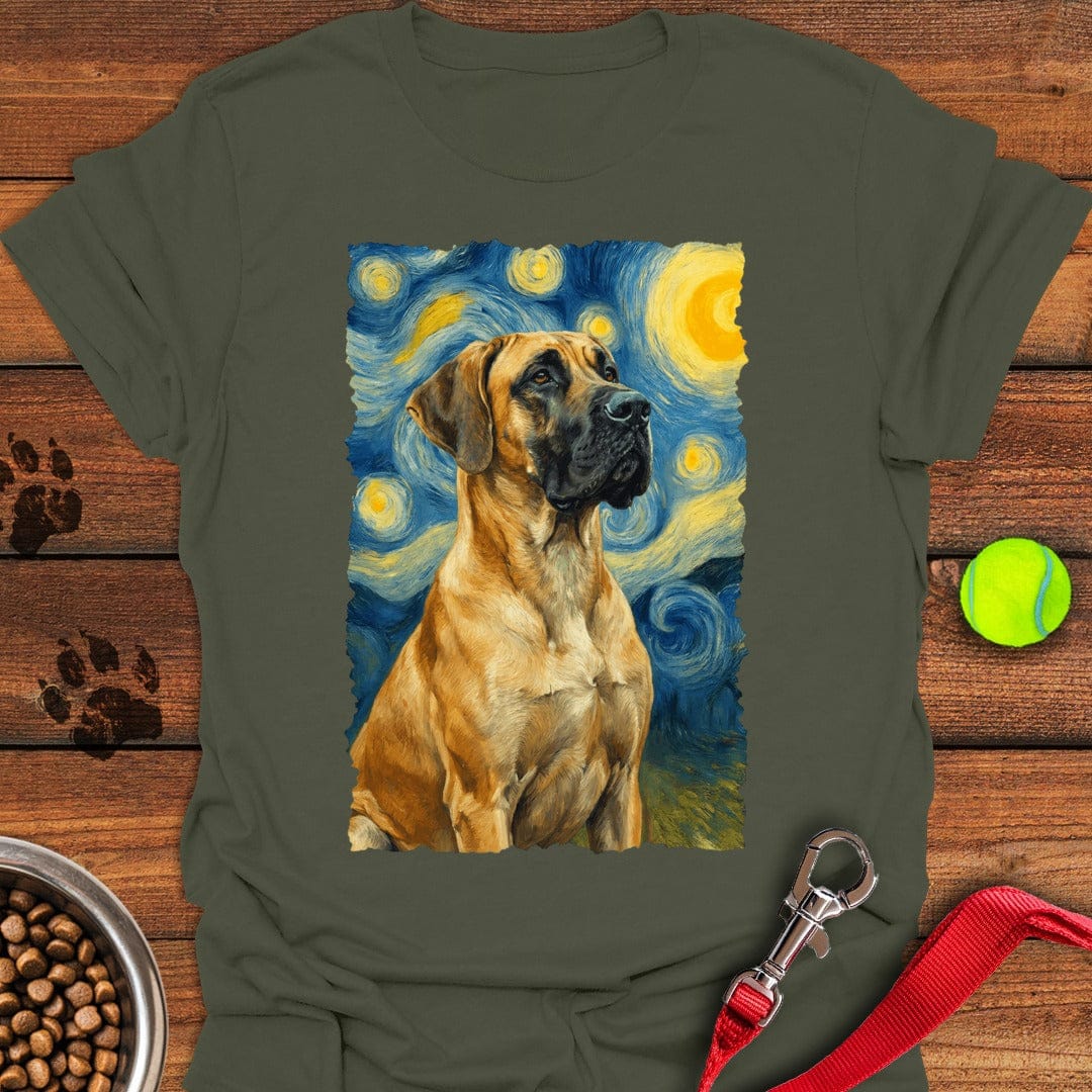 Fawn Great Dane Van Gogh Military Green