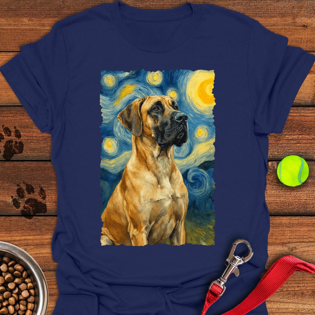 Fawn Great Dane Van Gogh Navy