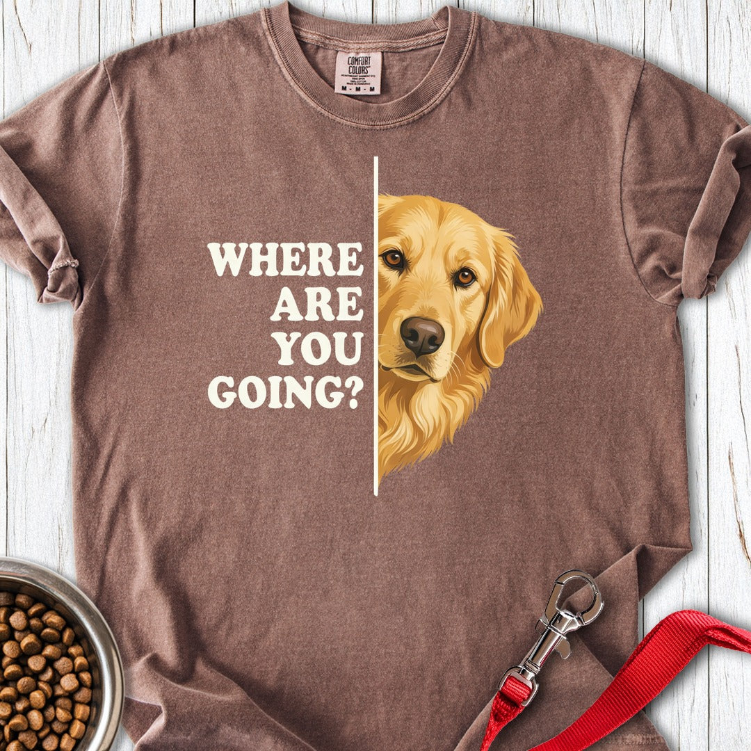 Following Golden Retriever Premium Tee Espresso