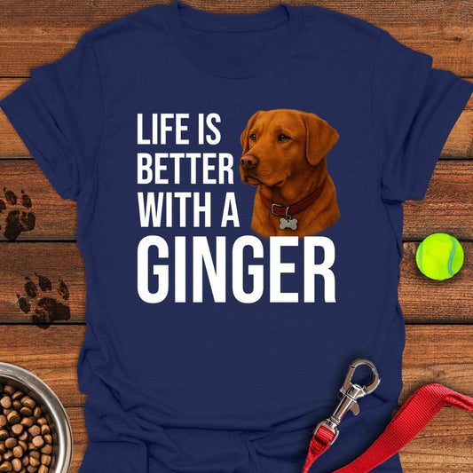 Life is Better With a Ginger T-Shirt Navy