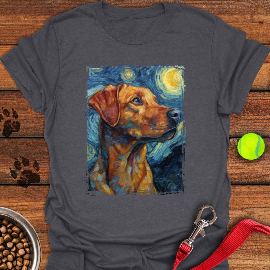 Fox Red Labrador Vincent van Gogh T-Shirt Dark Heather