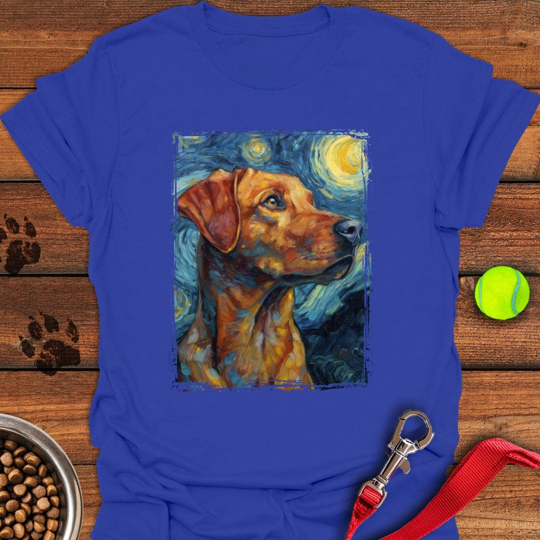 Fox Red Labrador Vincent van Gogh T-Shirt Royal