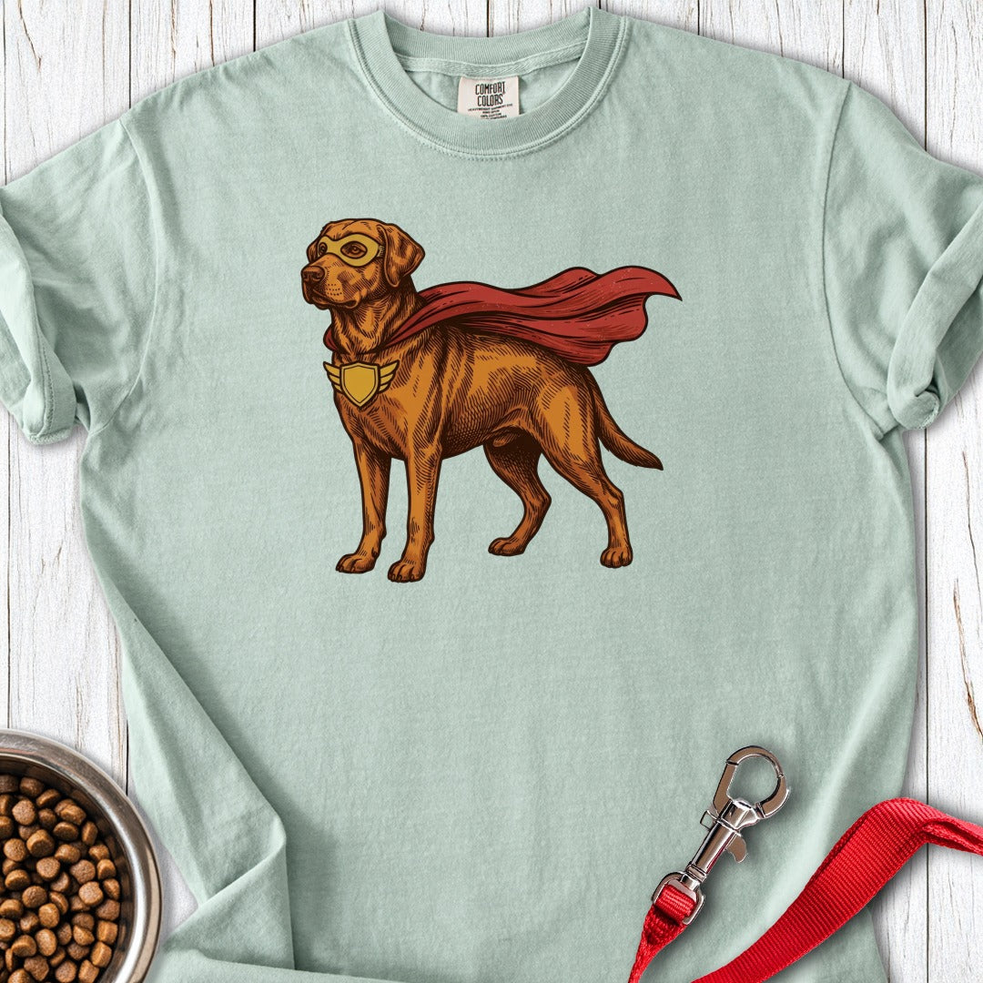 Fox Red Labrador Superhero Premium Tee Bay