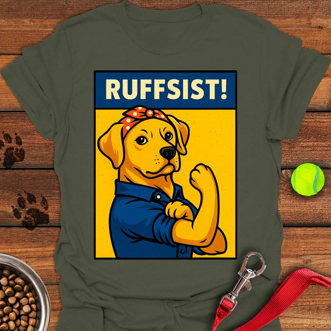 Labrador Rosie the Riverter Military Green