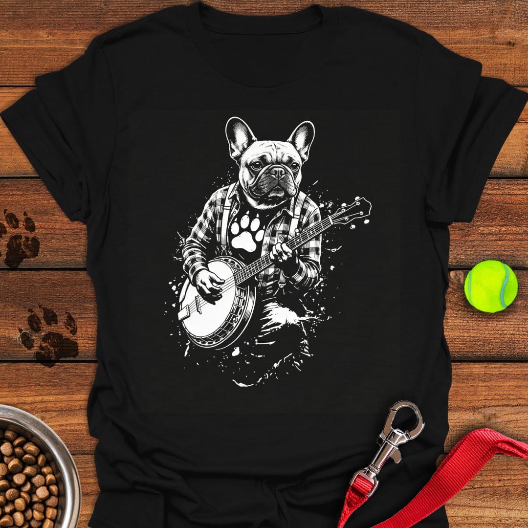French Bulldog Banjo Black