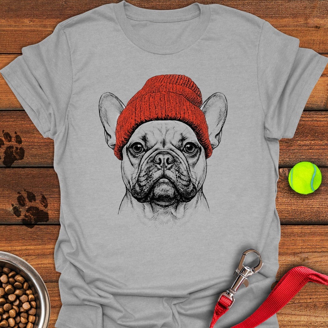 French Bulldog Beanie Sport Grey