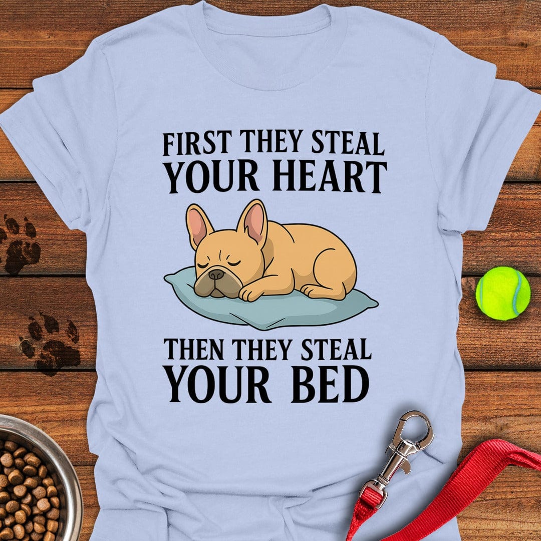 French Bulldog Bed Stealer Light Blue