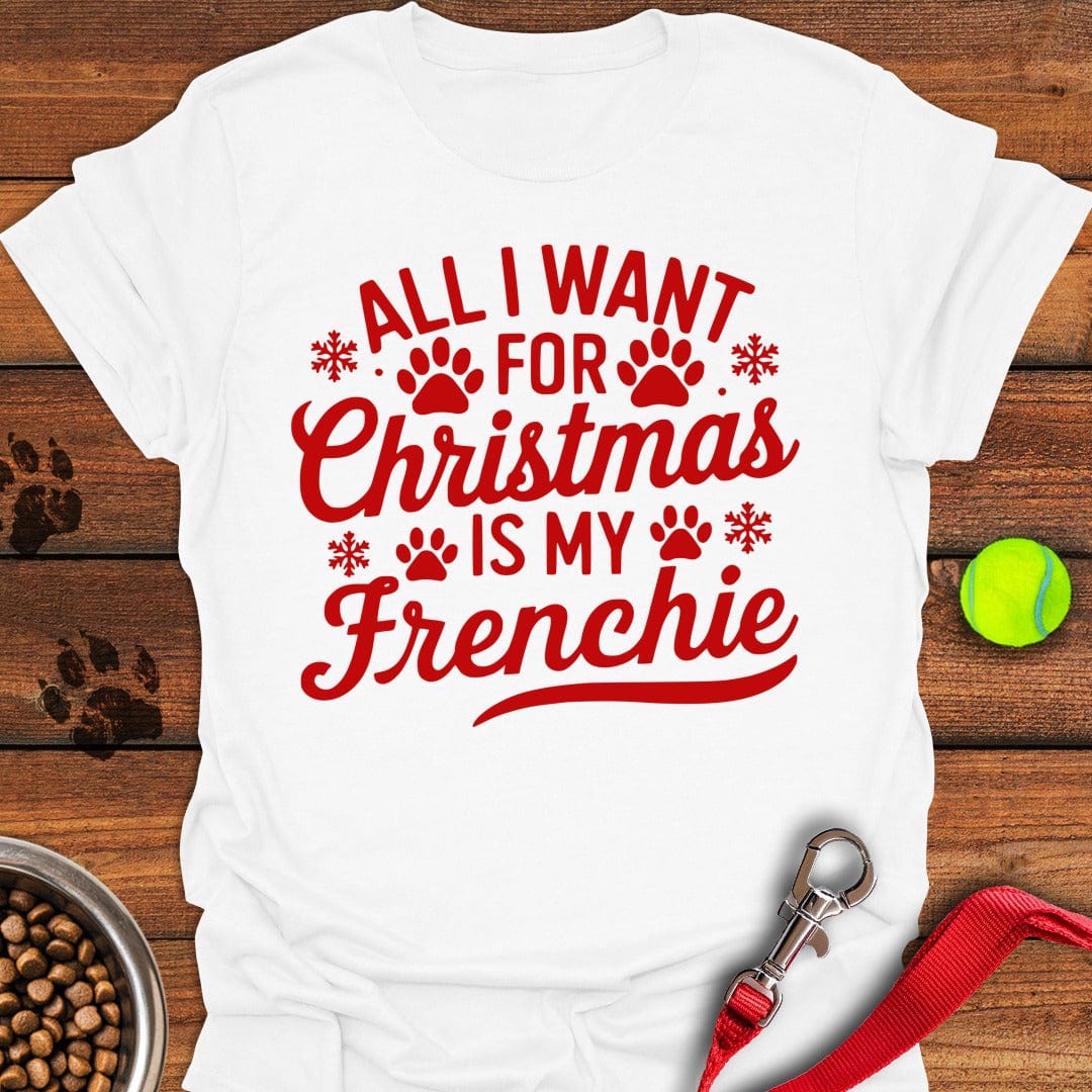 French Bulldog Christmas White