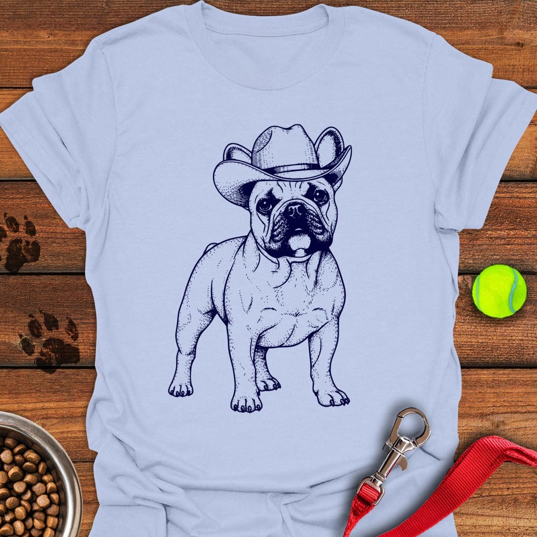 French Bulldog Cowboy Light Blue