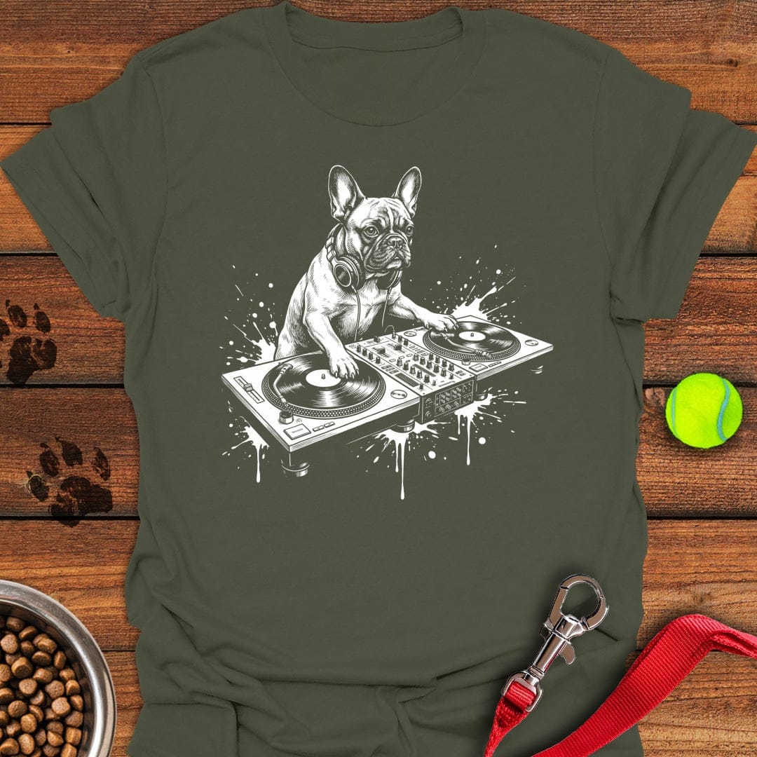 French Bulldog DJ Military Green