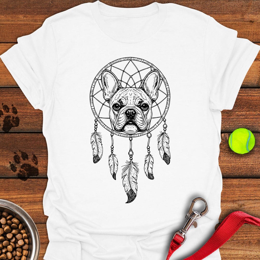 French Bulldog Dreamcatcher White