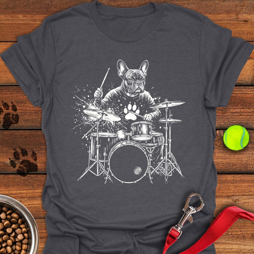 French Bulldog Drummer Dark Heather