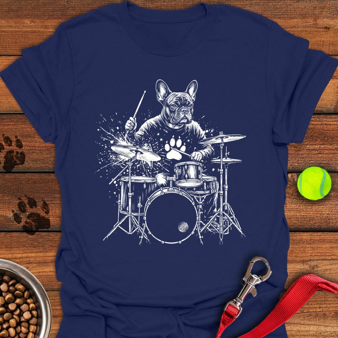 French Bulldog Drummer Navy