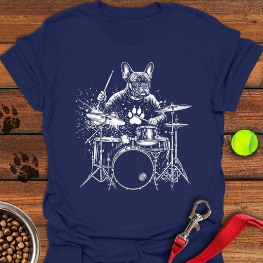 French Bulldog Drummer Navy