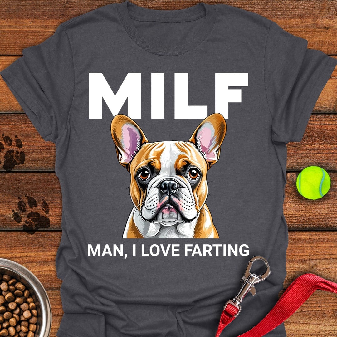 French Bulldog Fart Dark Heather