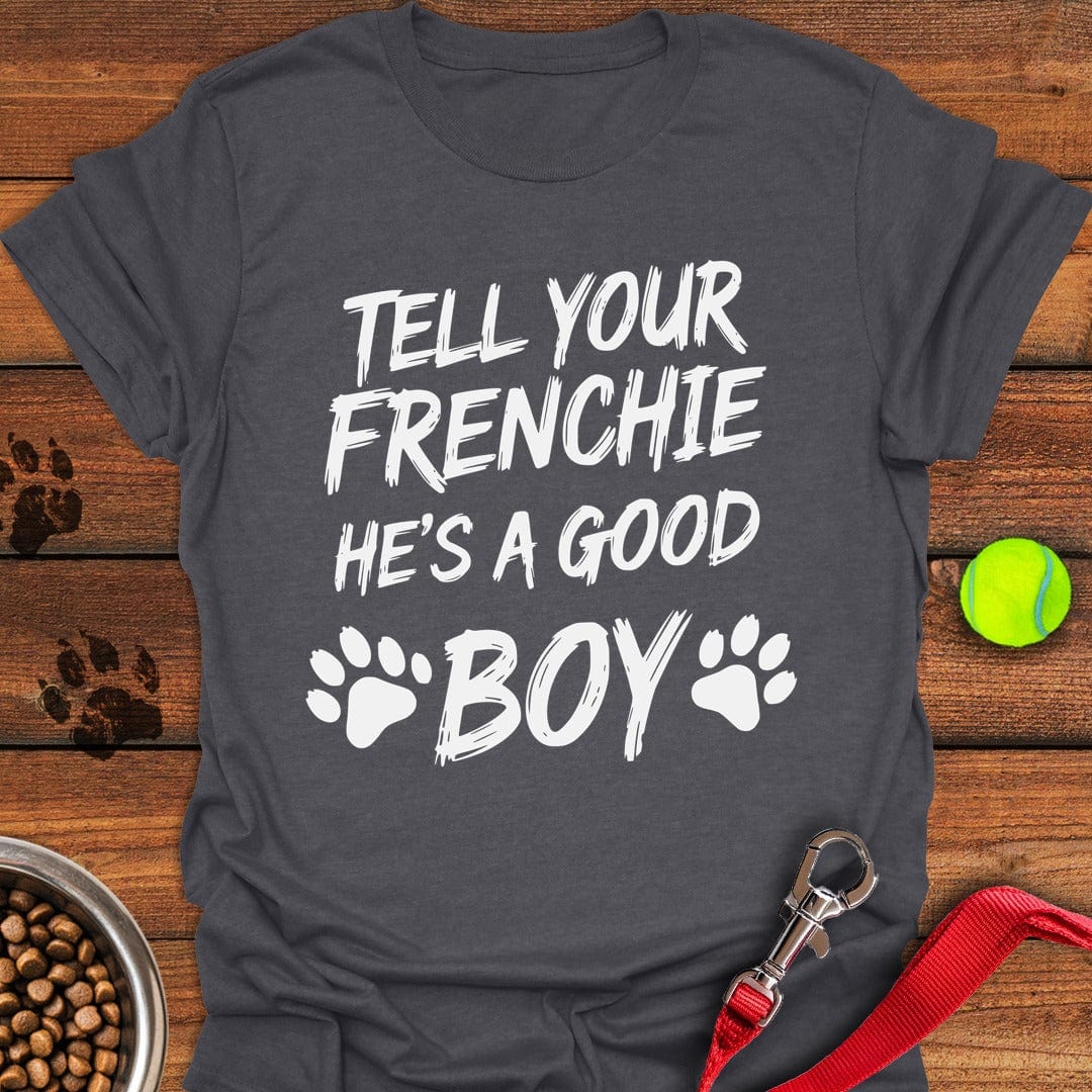 French Bulldog Good Boy Dark Heather