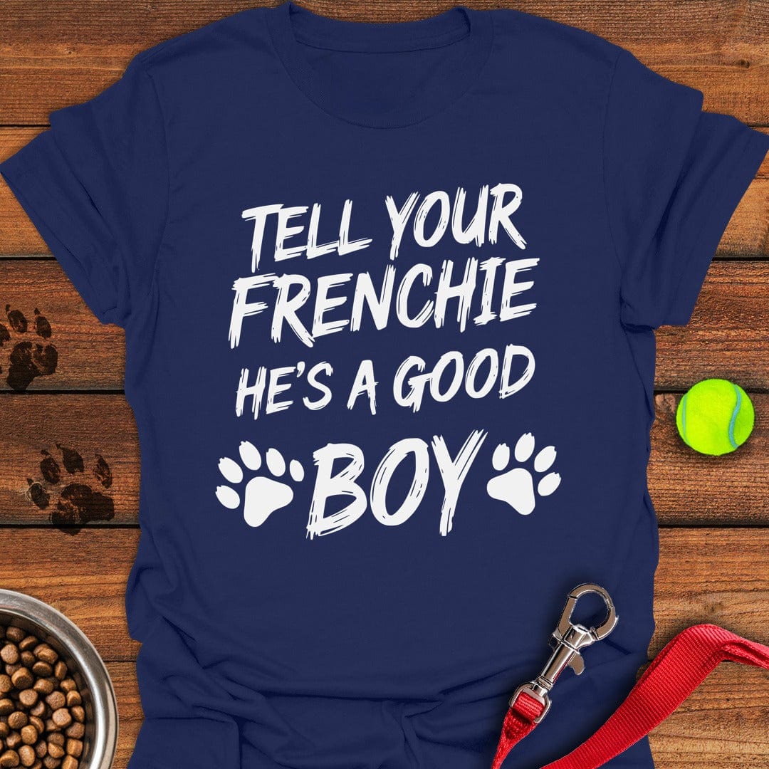 French Bulldog Good Boy Navy
