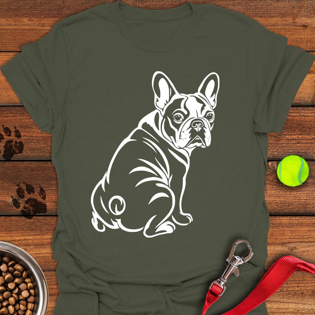 French Bulldog Graphic Military Green