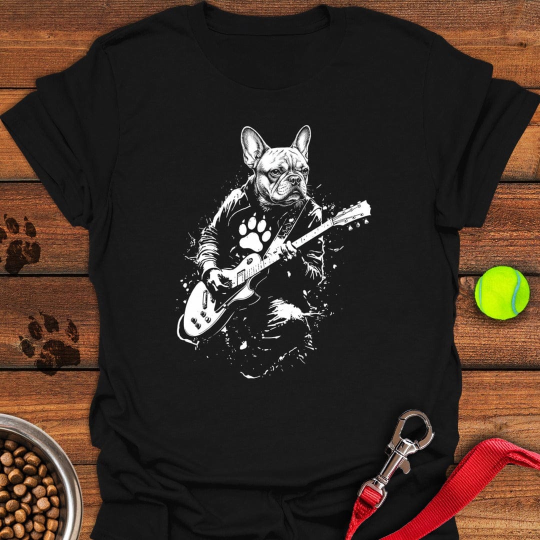 French Bulldog Guitar Black