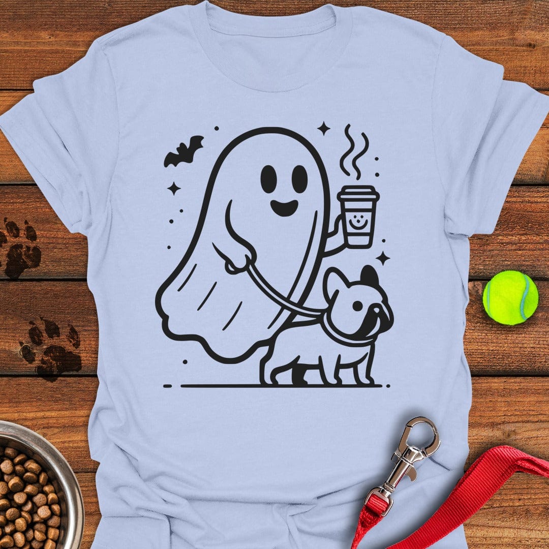 French Bulldog Halloween Ghost Light Blue