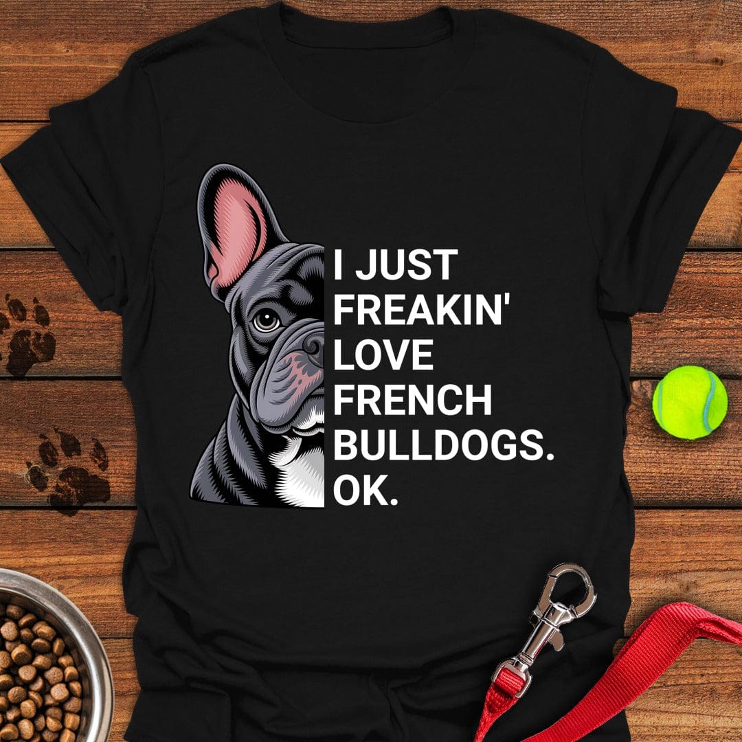 French Bulldog Love Black