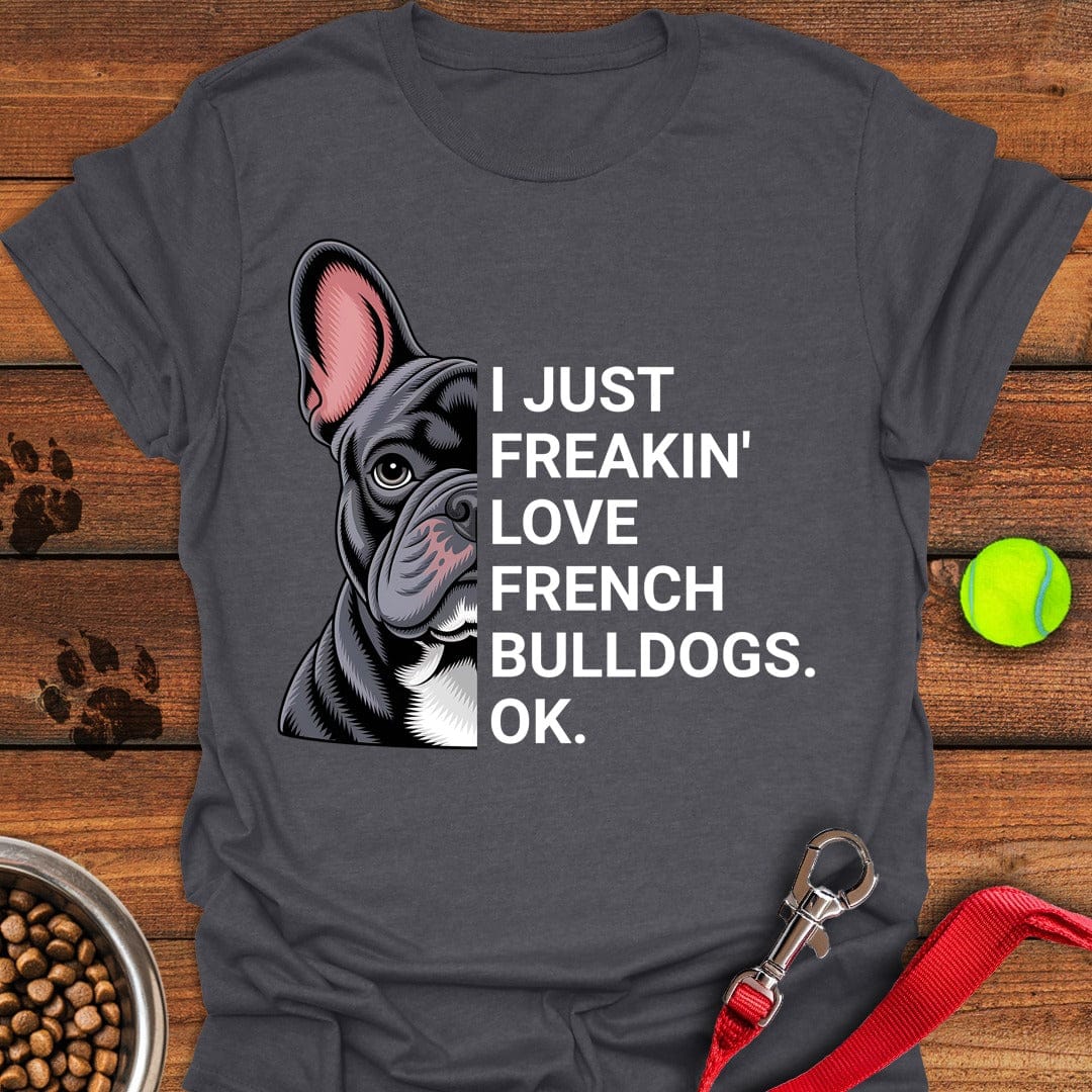 French Bulldog Love Dark Heather