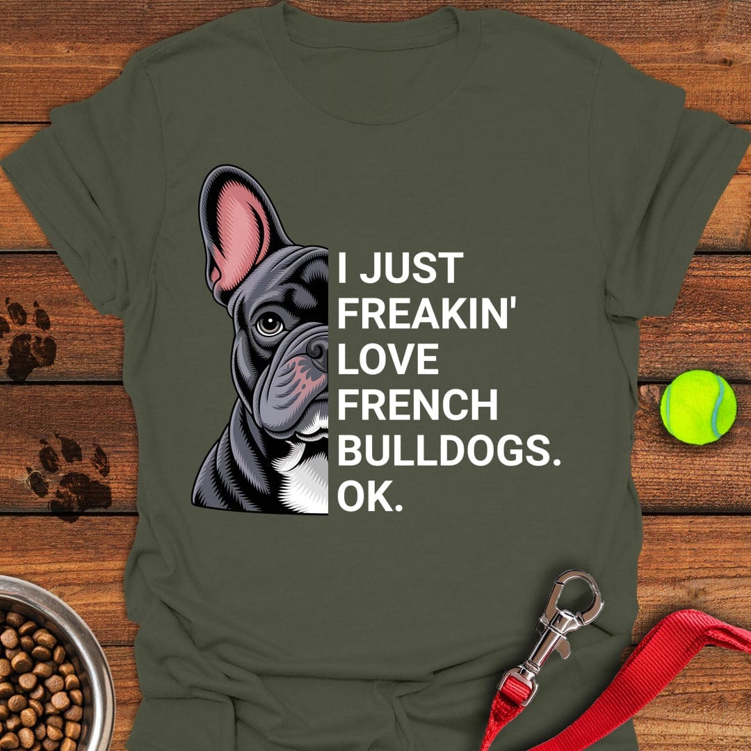 French Bulldog Love Military Green
