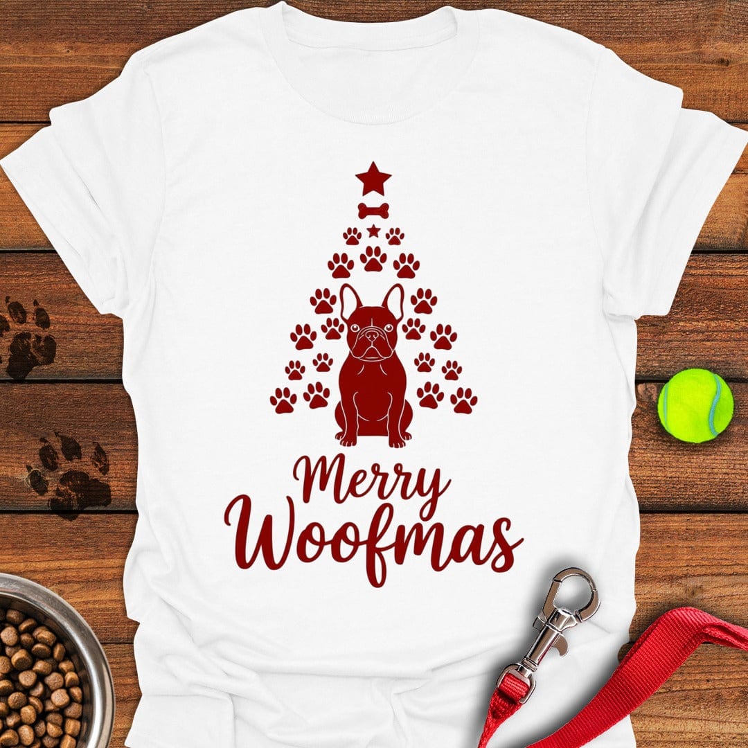 French Bulldog Merry Woofmas Christmas White