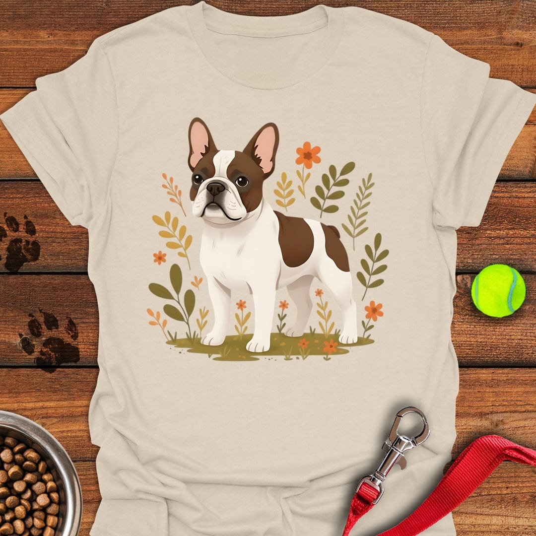 French Bulldog Pied Coat Flower Natural