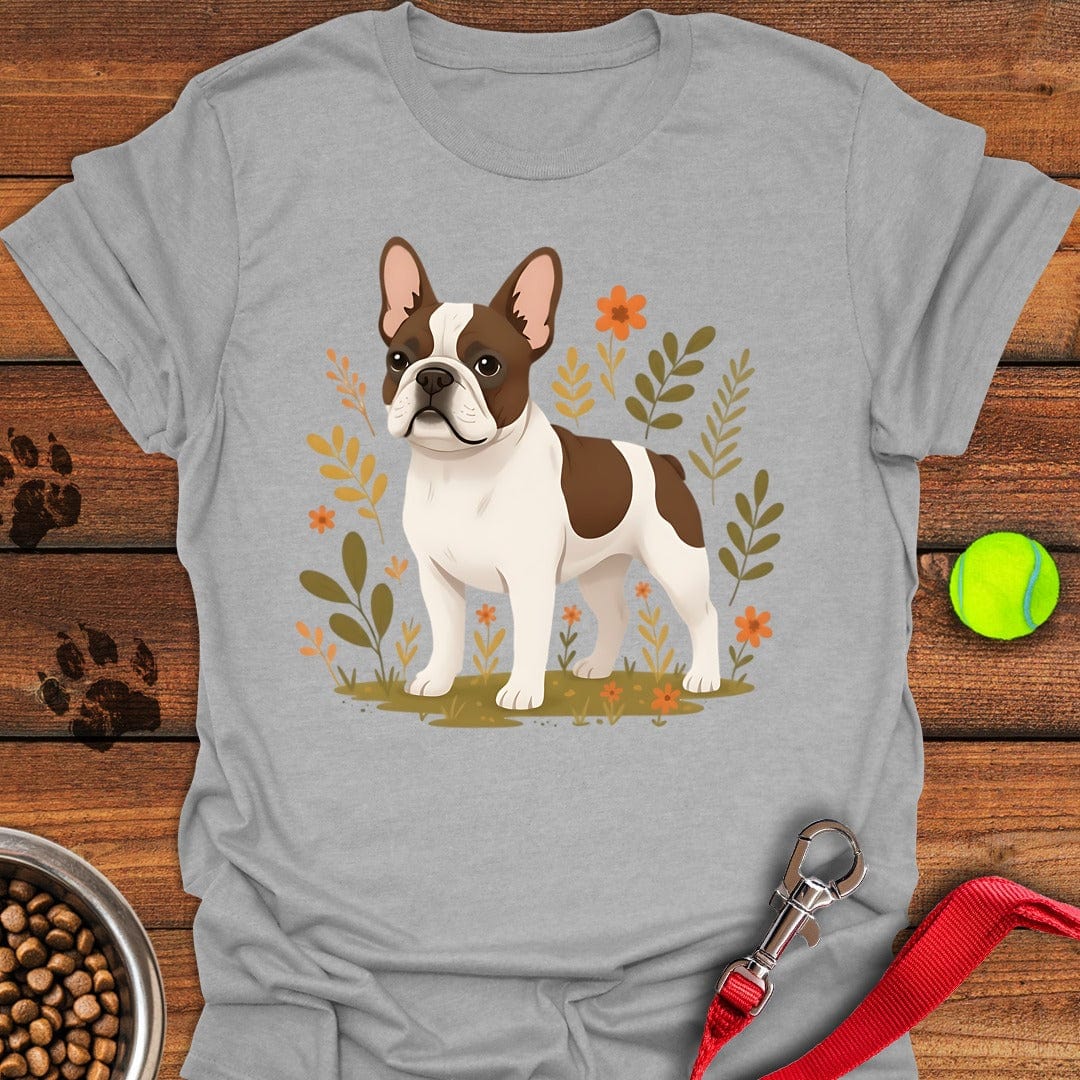 French Bulldog Pied Coat Flower Sport Grey