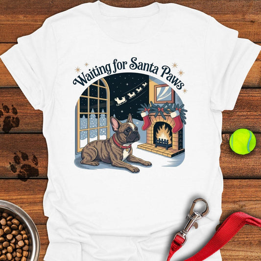 French Bulldog Santa Paws Christmas White
