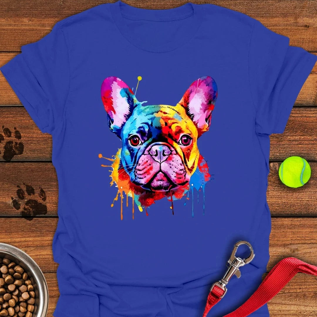 French Bulldog Painting T-Shirt Royal