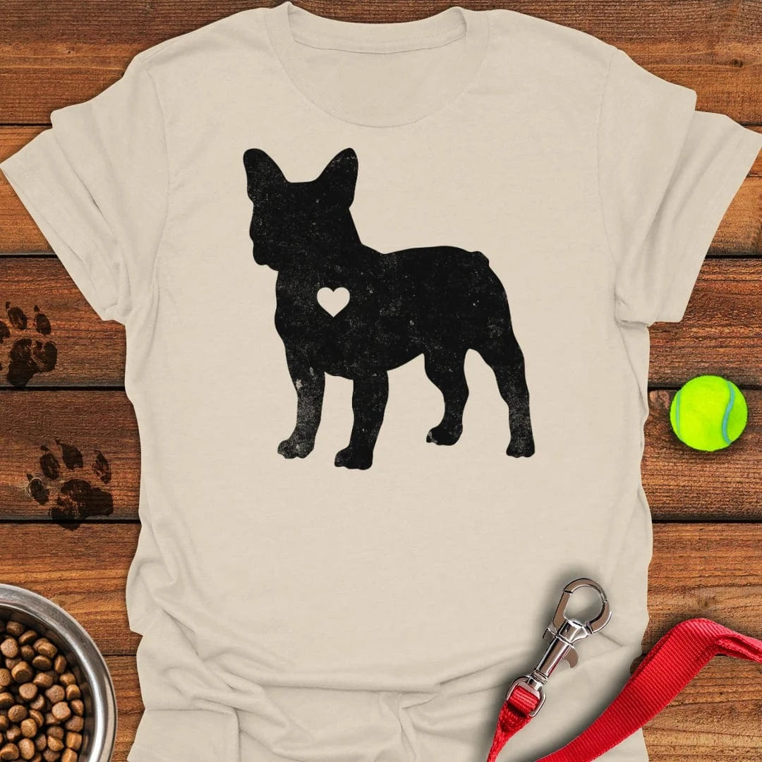 French Bulldog Silhouette T-Shirt Natural