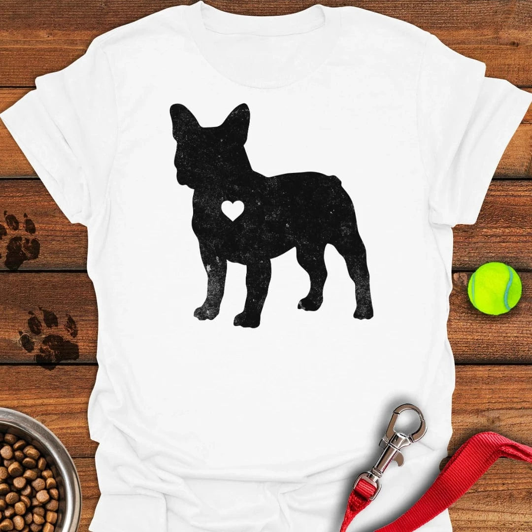 French Bulldog Silhouette T-Shirt White