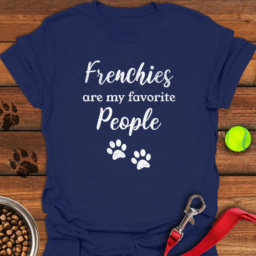 French Bulldogs Favorite People T-Shirt Navy