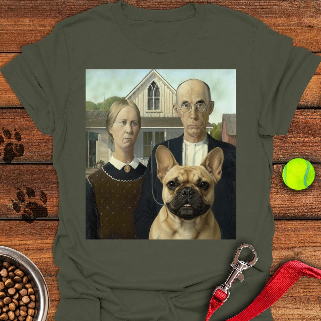 Frenchie American Gothic Military Green