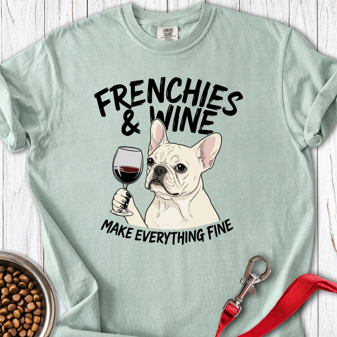 Frenchies & Wine Premium Tee Bay