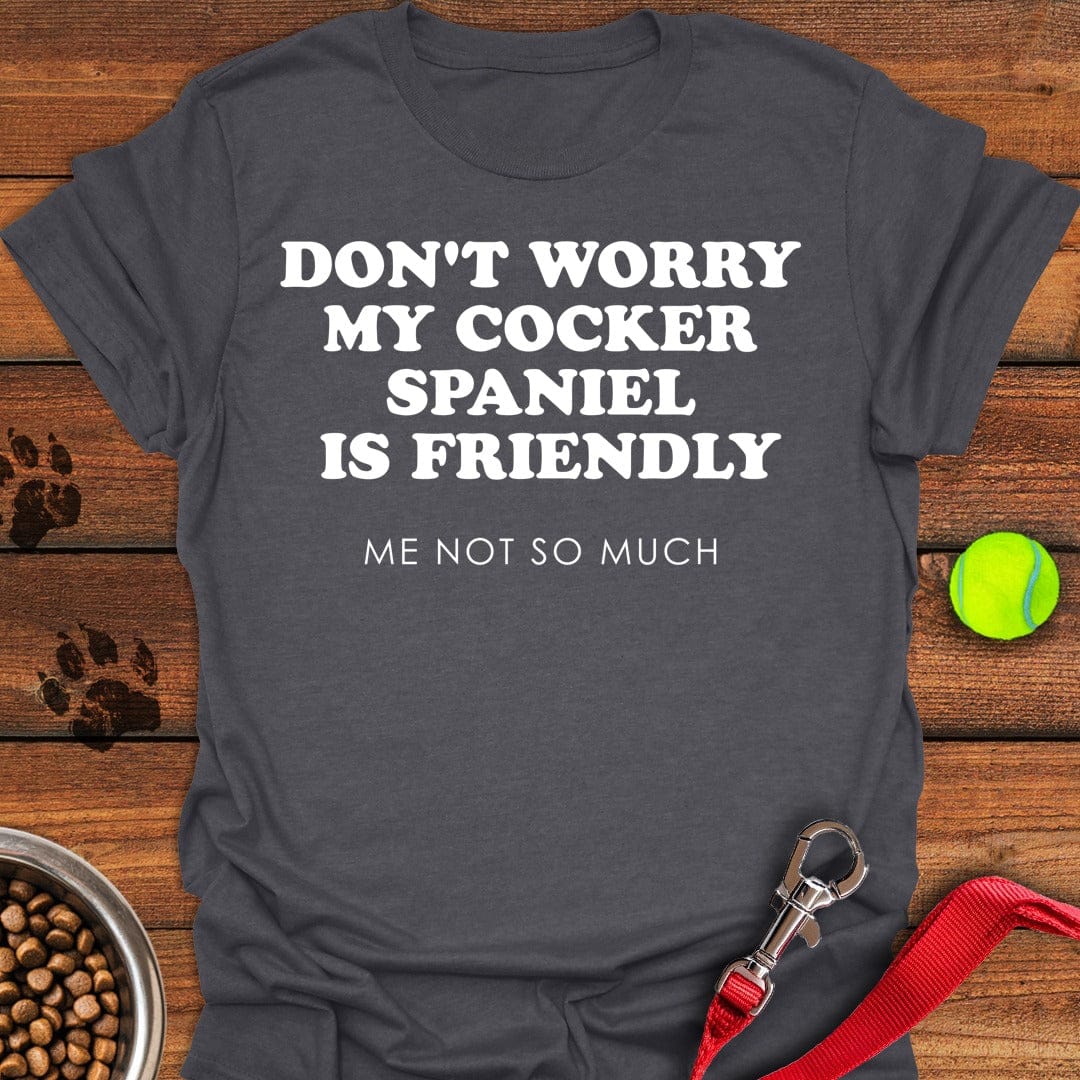 Friendly Cocker Spaniel Dark Heather