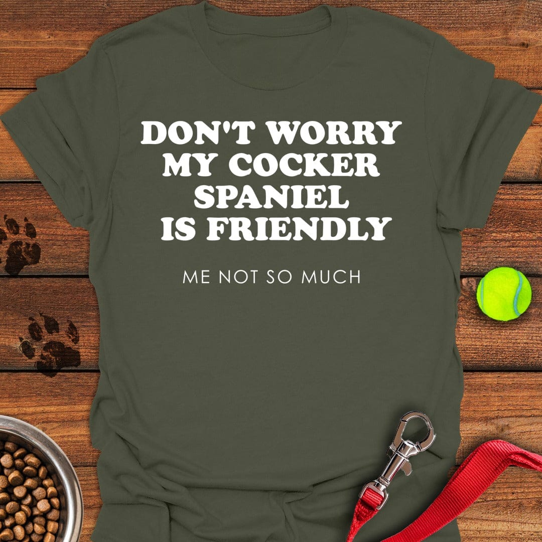 Friendly Cocker Spaniel Military Green