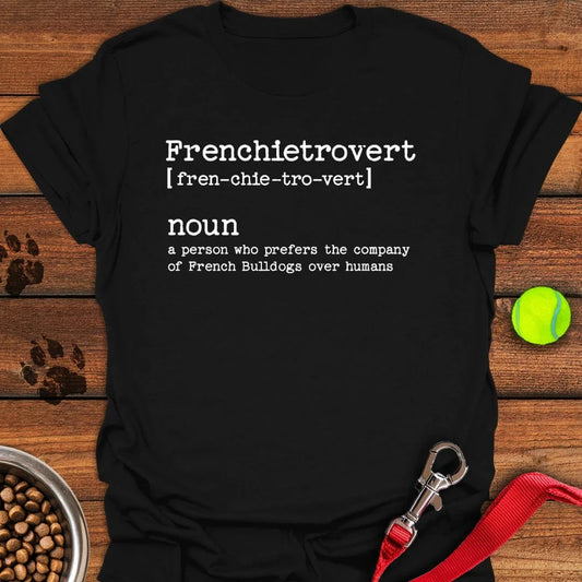 Frenchietrovert French Bulldog T-Shirt Black