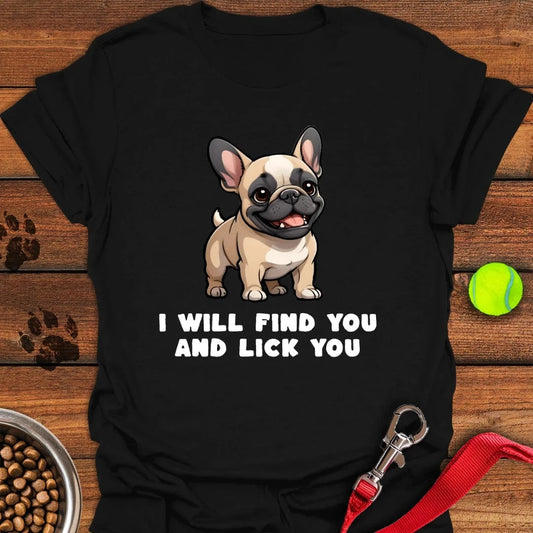 Funny French Bulldog T-Shirt Black