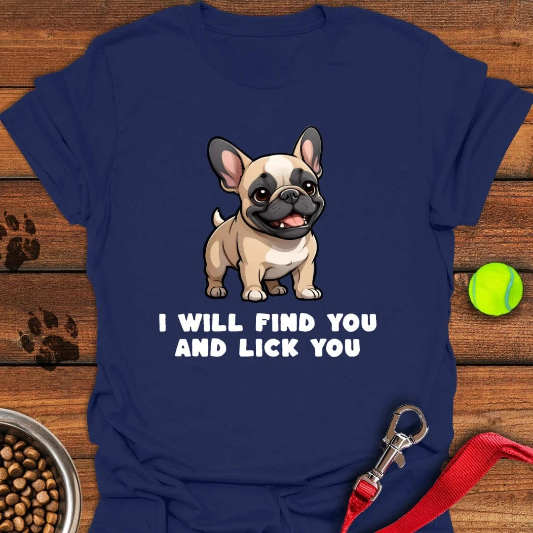 Funny French Bulldog T-Shirt Navy
